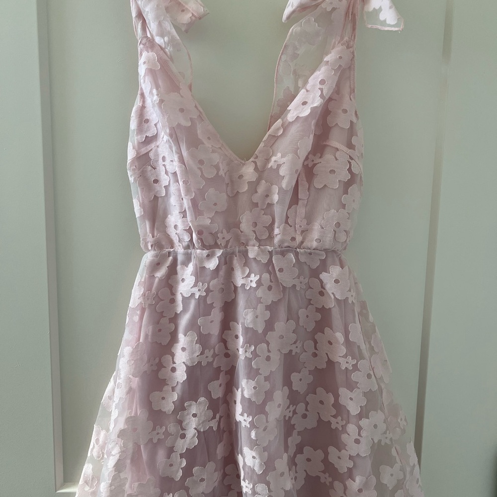Lucy in the Sky Blush Pink Floral Dress